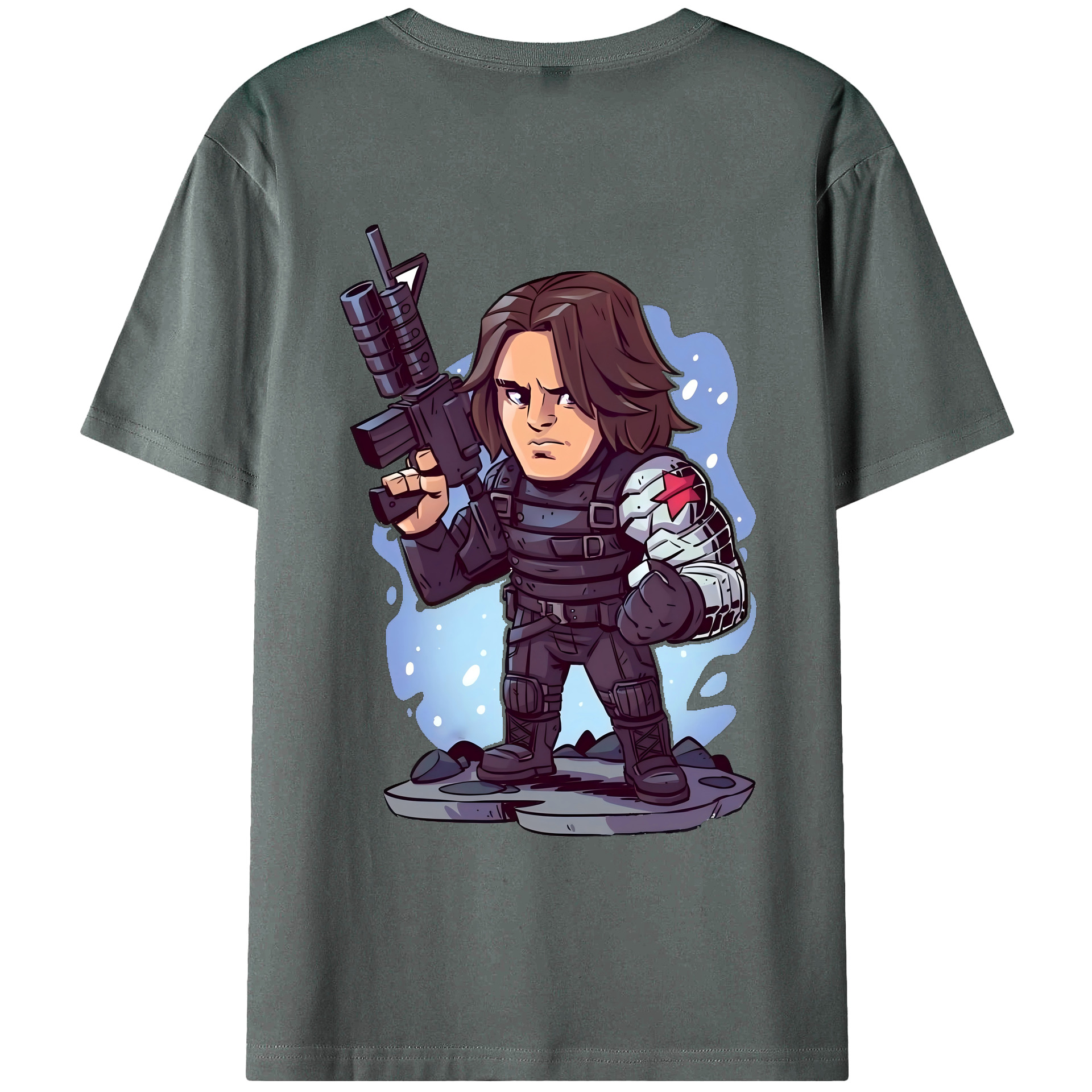 （画像用） アベンジャーズ The Avengers 綿100％ メンズ半袖Tシャツ（バックプリント） 通気性